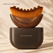 Close-up of Dewmere brush bristles and handle